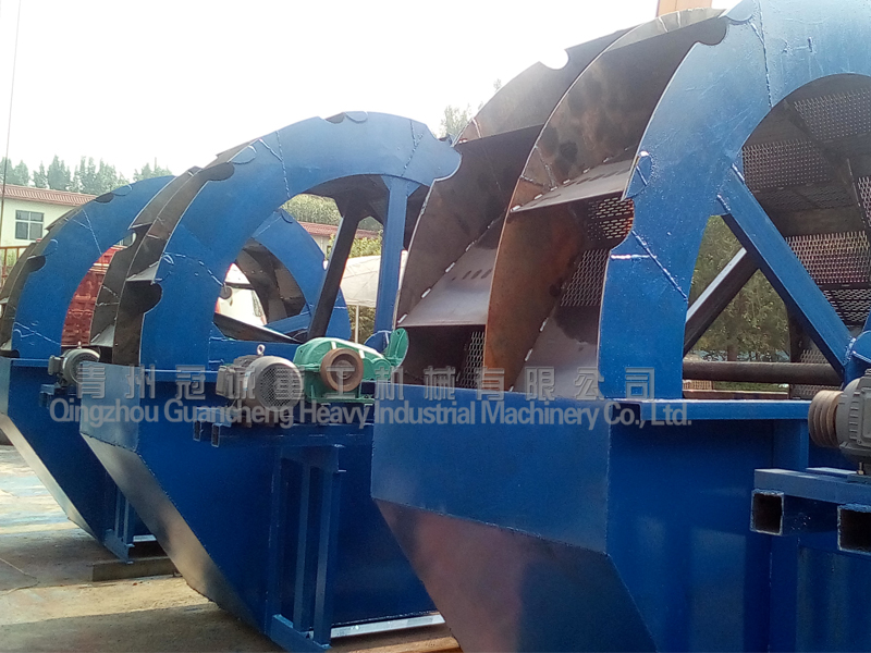 wheel type sand washing plant