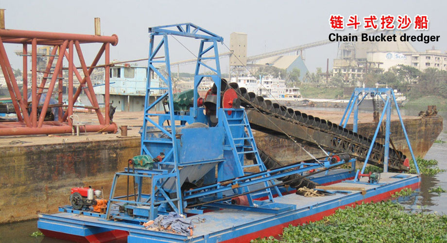 Chain Bucket dredger