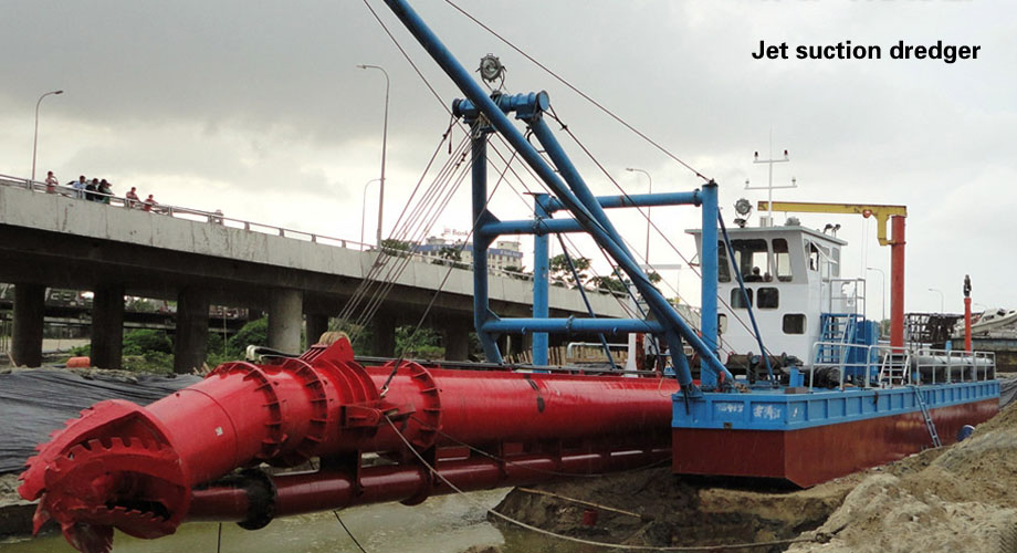 Jet suction dredger