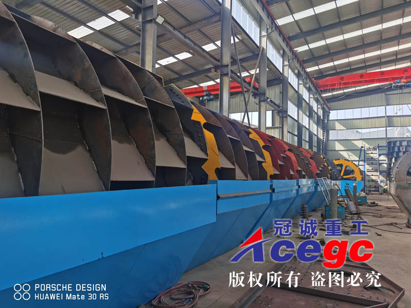 wheel type sand washing plant